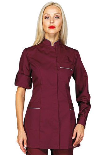 Casacche da lavoro colorate, coordinati uomo e donna, casacche professionali femminili, casacche odontoiatra, casacche per alimentarista